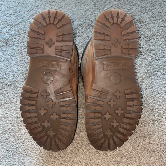 brown smooth leather timberland boots - Picture 6 of 6